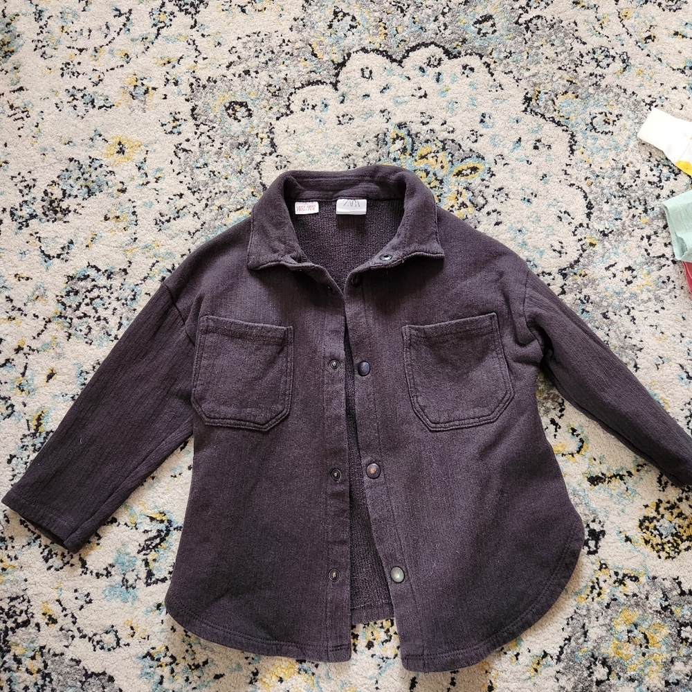 18 To 24 Mo Zara Knit Shirt Jacket